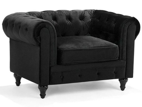 Chesterfield Velvet nero - Image 4